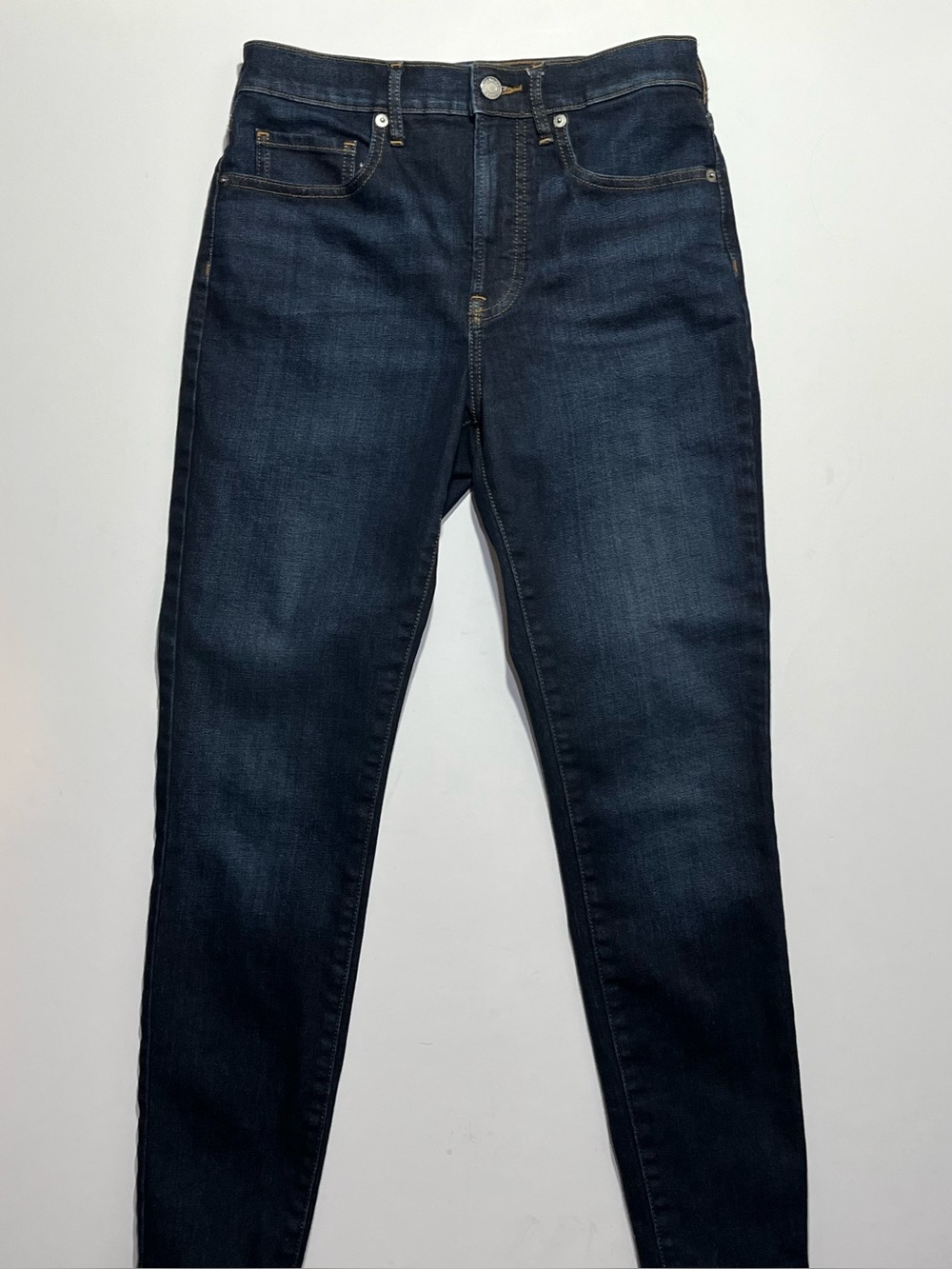 Everlane High Rise Skinny Jeans, Dark Wash, Stretch, Size 27 Regular